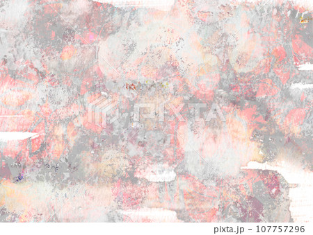 アナログ風の絵の具を塗りたくったような背景素材 107757296