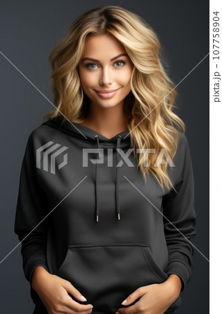 Blank mockup sweater , mockup shirt . Generative AI 107758904