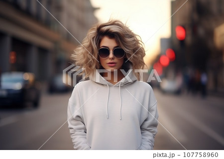 Blank mockup sweater , mockup shirt . Generative AI Blank mockup sweater , mockup shirt . Generative AI 107758960