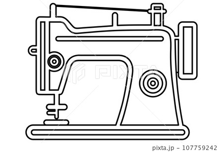 Sewing machine icon. Tailor concept. Vector Outline 107759242