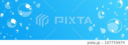 背景イラスト_水中の泡 107759974