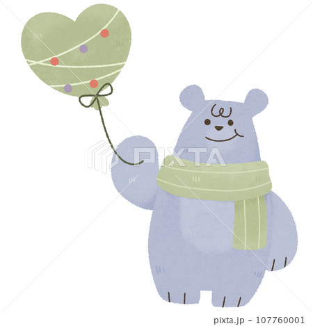 polar bear balloon watercolor cute animal winter Merry Christmas and Happy New year. Sticker pack of cartoon character and element for baby shower nursery polar bear balloon watercolor cute animal winter Merry Christmas and Happy New year. Sticker pack of cartoon character and element for baby shower nursery 107760001