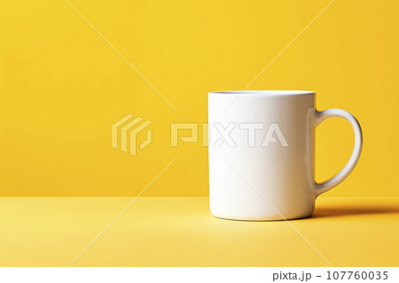 A white glass on a bright background. Minimalism. 107760035