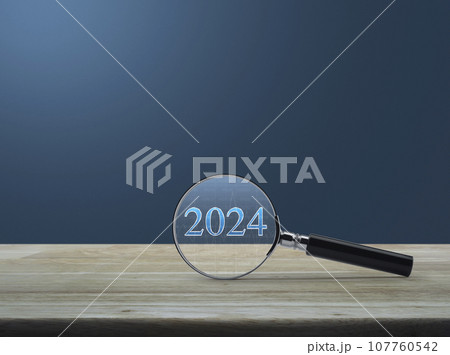 Business happy new year 2024 research concept 107760542