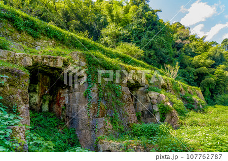 石見銀山　世界遺産　島根県　清水谷精錬所跡 107762787