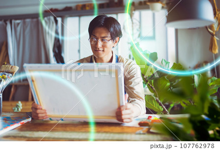 男性ポートレート 107762978