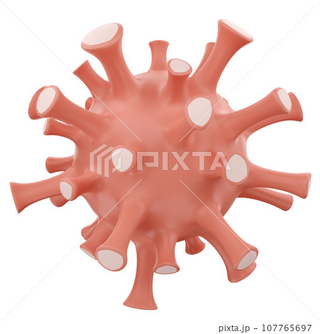 virus 3D render 107765697