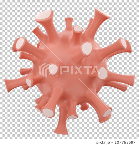 virus 3D render 107765697