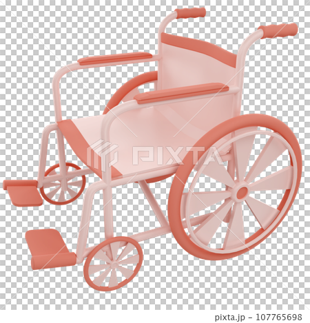 wheel chair 3D render 107765698