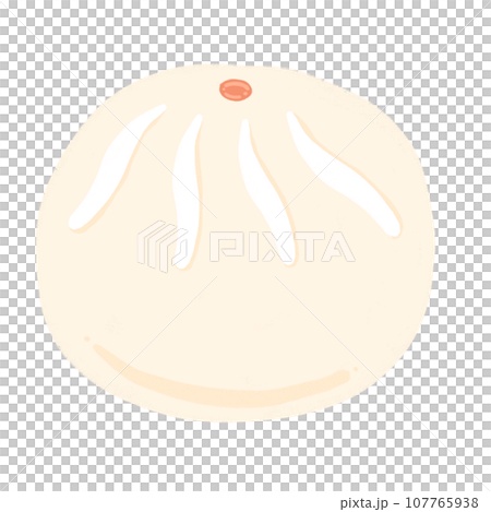 Steamed Bun Cartoon illustration 107765938