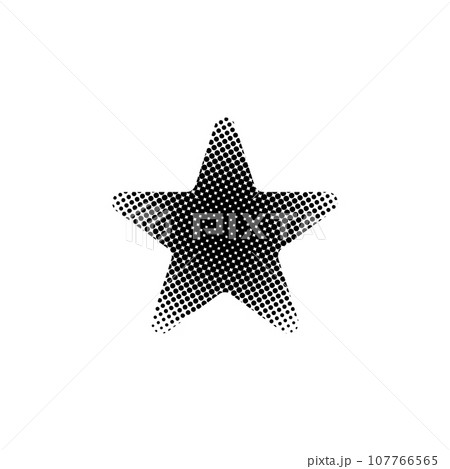 Star halftone effect pattern element vector...のイラスト素材 [107766565] - PIXTA