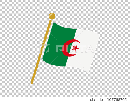 algeria flag icon vector illustration 107768765