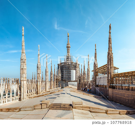 Roof of the Cathedral in Milan Roof of the Cathedral in Milan 107768918