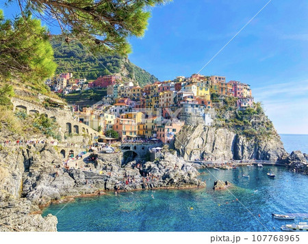 イタリアの世界遺産、チンクエ・テッレ イタリアの世界遺産、チンクエ・テッレ 107768965