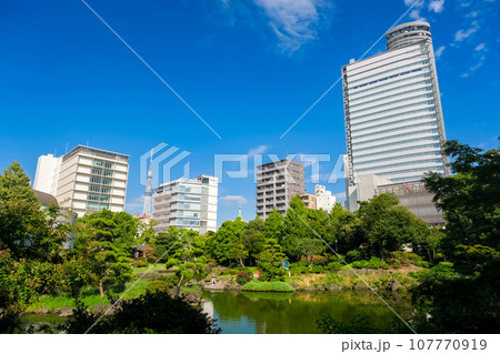 東京都墨田区 旧安田庭園 107770919