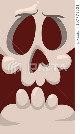 Grim reaper cartoon character isolated on a white background. Cute death character in black hood. Skull face avatar Grim reaper cartoon character isolated on a white background. Cute death character in black hood. Skull face avatar 107771901