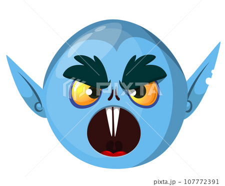 Cute cartoon vampire smiling. Vector illustration Cute cartoon vampire smiling. Vector illustration 107772391