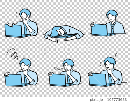 適合使用電腦的西裝男士的日常生活套裝,單色 適合使用電腦的西裝男士的日常生活套裝,單色 107773688