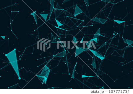 Digital plexus of glowing lines and dots. Futuristic digital background for Science and technology Digital plexus of glowing lines and dots. Futuristic digital background for Science and technology 107773754