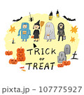 ハロウィーン ハロウィン カボチャ 107775927