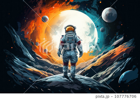 Astronaut in spacesuit Astronaut in spacesuit 107776706