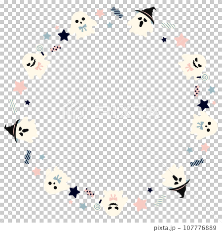 Halloween ghost frame Halloween ghost frame 107776889