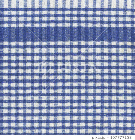 Blue classic plaid fabric, background pattern geometric abstract design Blue classic plaid fabric, background pattern geometric abstract design 107777158