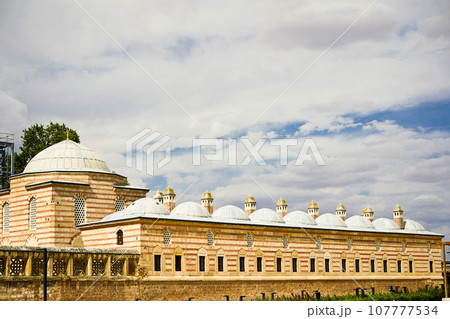 Buildings around the Selimiye Mosque, built by Mimar Sinan in 1575, september 16 2023 Turkey Edirne 107777534