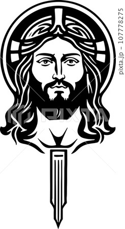 Excellent and lovely Holy Christ vector art Excellent and lovely Holy Christ vector art 107778275