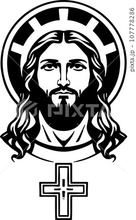 Extraordinary and lovely Holy Christ vector art 107778286