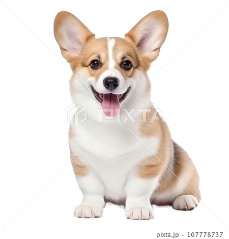 Puppy corgi isolated 107778737