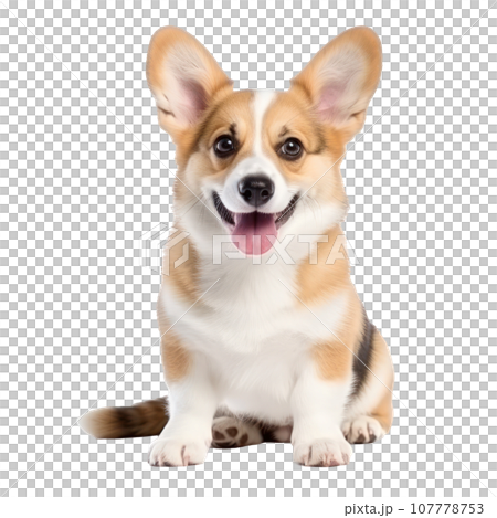Puppy corgi isolated 107778753