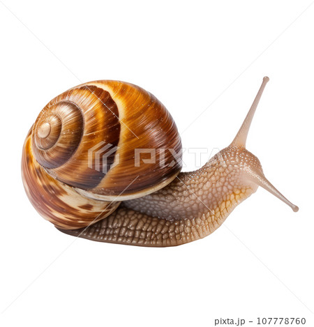 Garden snail isolated 107778760