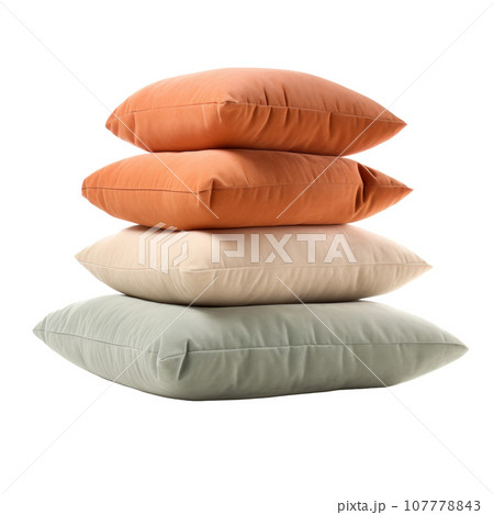 Soft cushions isolated 107778843