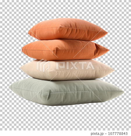 Soft cushions isolated 107778843