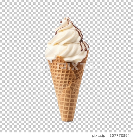 Chacolate ice cream isolated Chacolate ice cream isolated 107778894