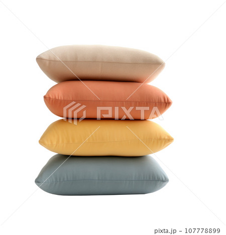Soft cushions isolated Soft cushions isolated 107778899