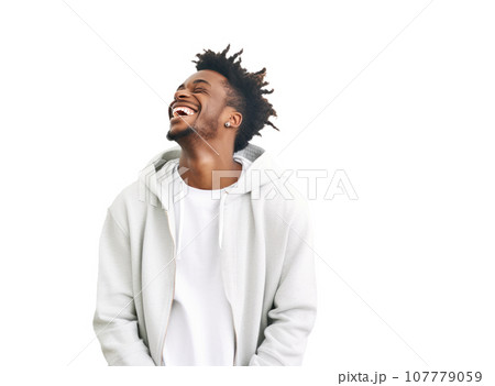 African american man smiling isolated 107779059