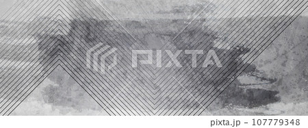 Grey grunge geometric banner design with lines Grey grunge geometric banner design with lines 107779348