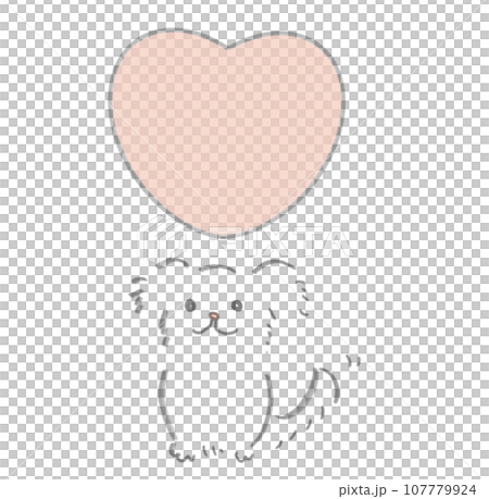 Hearts and dogs 107779924