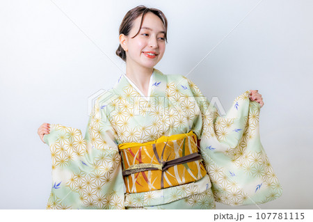 着物姿の女性 着物姿の女性 107781115