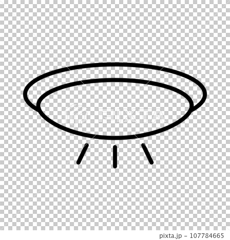 天井照明のアイコン 天井照明のアイコン 107784665