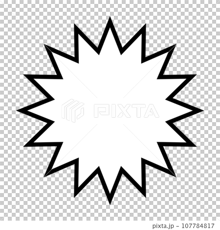 シンプルな空白のある強調ポップアイコン。ベクター。 シンプルな空白のある強調ポップアイコン。ベクター。 107784817