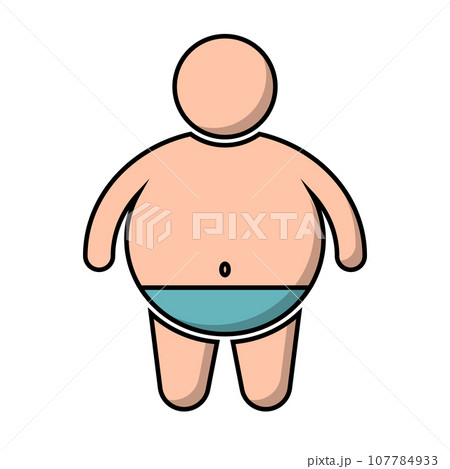 太っている男性・肥満男性 107784933