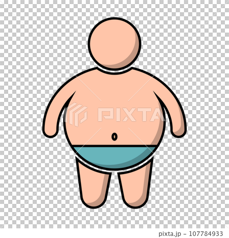 太っている男性・肥満男性 107784933