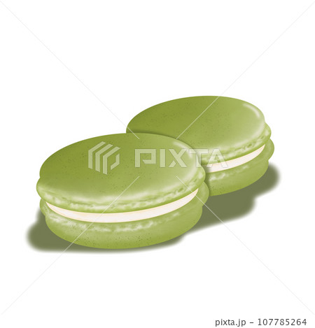 matcha green tea desserts  107785264