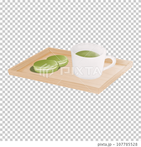 Green tea desserts 107785528