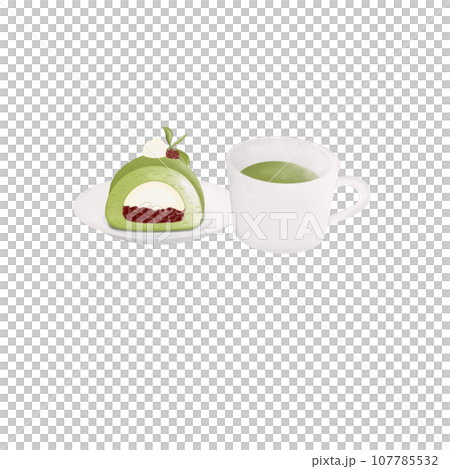 Green tea desserts 107785532