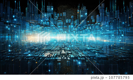 Code-Woven Dreamscape: Cryptic Language of a Futuristic World 107785793