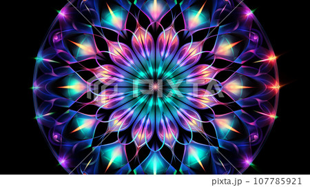 Cosmic Kaleidoscope - Neon Galactic Delight Cosmic Kaleidoscope - Neon Galactic Delight 107785921